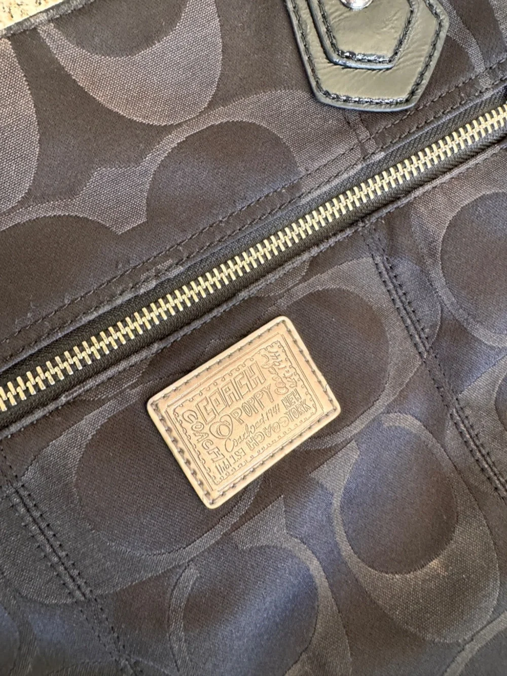 Coach Poppy Glam Bag Black